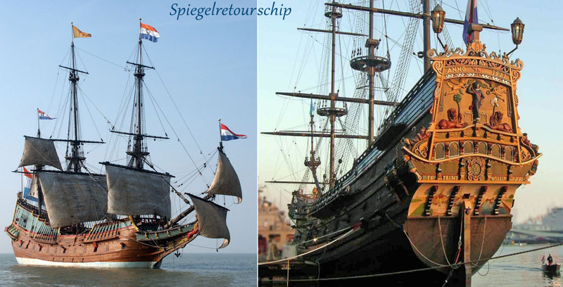 holenderski żaglowiec statek powrotny 